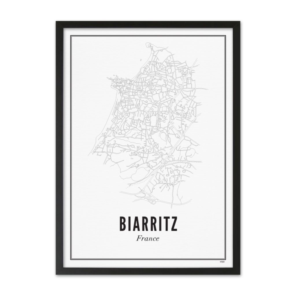 Poster von Biarritz - Stadt | WIJCK.