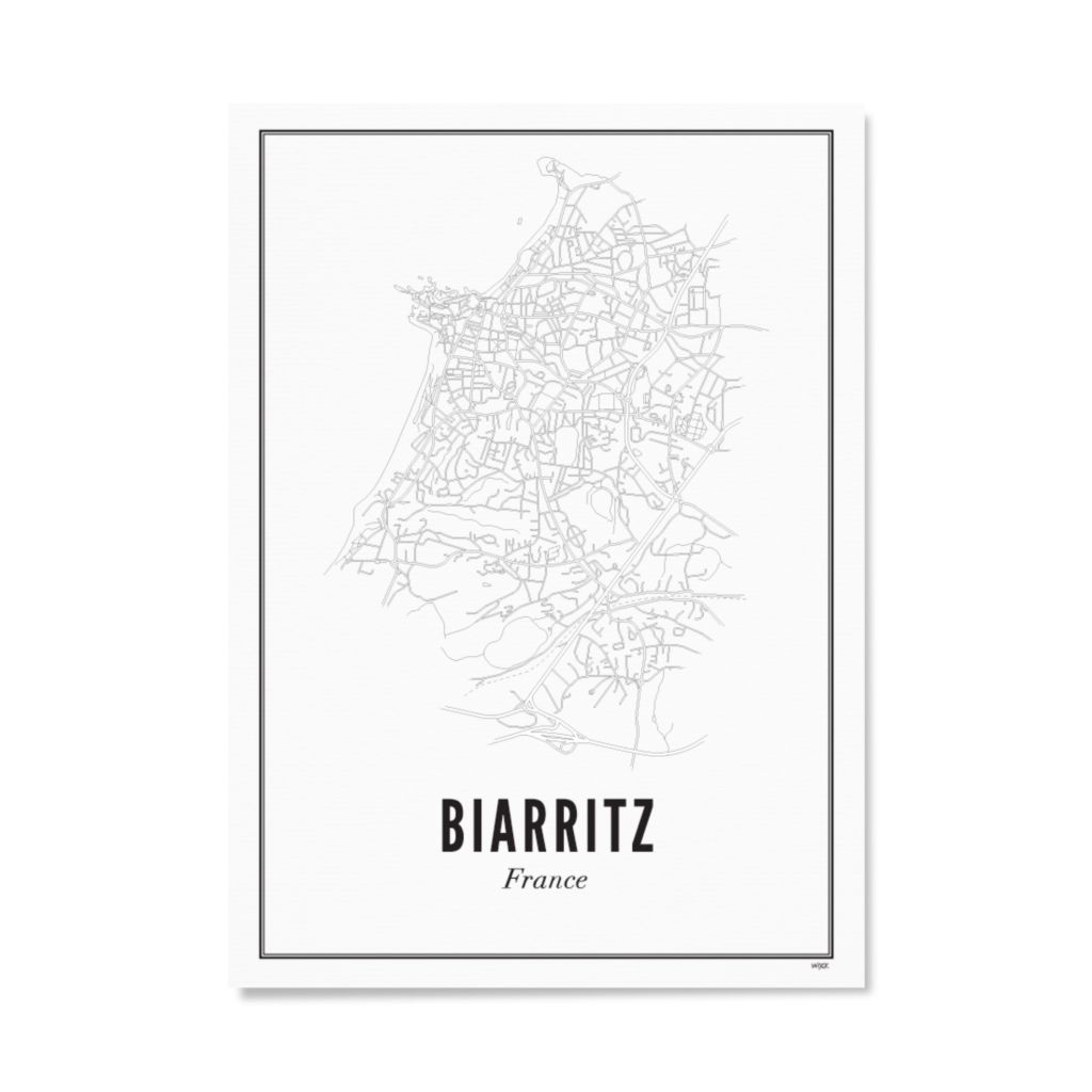 Poster von Biarritz - Stadt | WIJCK.