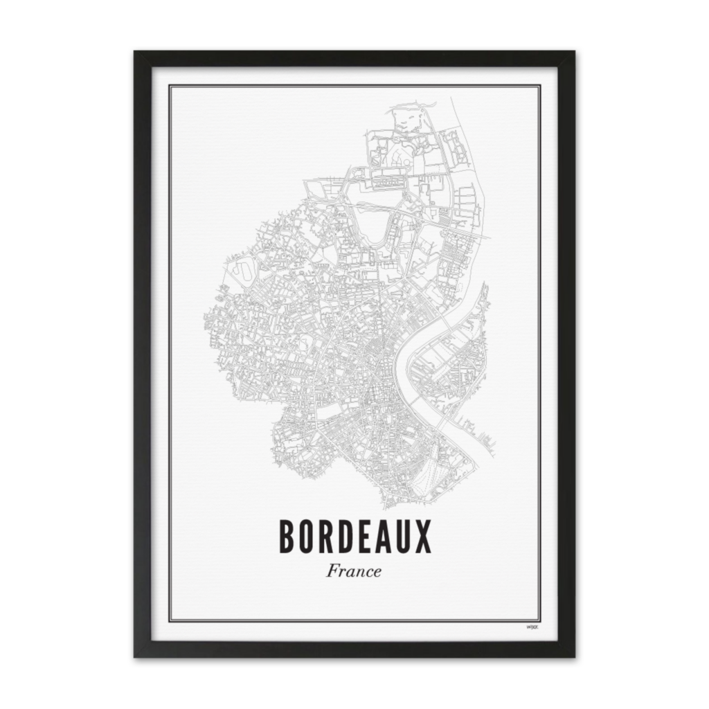 Poster von Bordeaux -  Stadt | WIJCK.