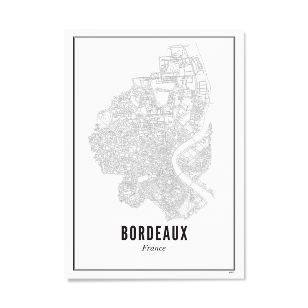 Poster von Bordeaux -  Stadt | WIJCK.