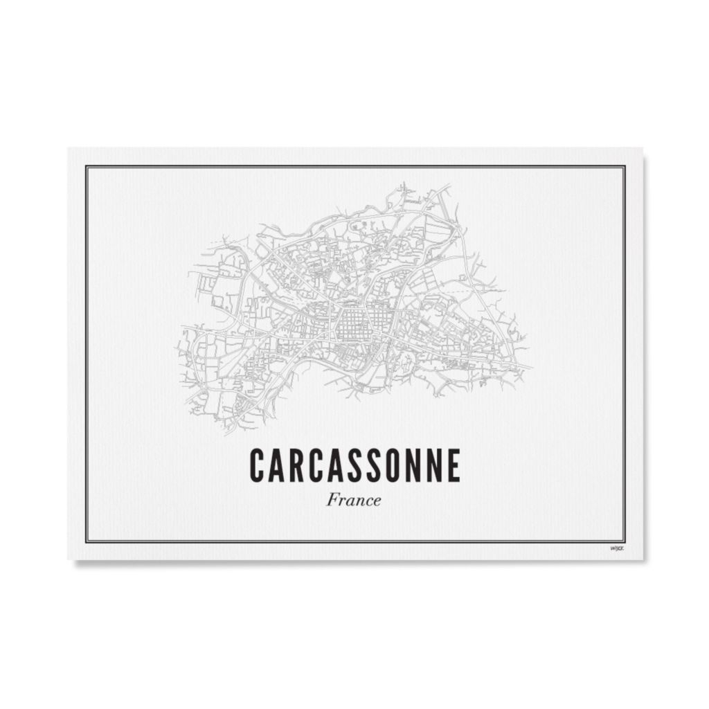 Poster von Carcassonne - Stadt | WIJCK.