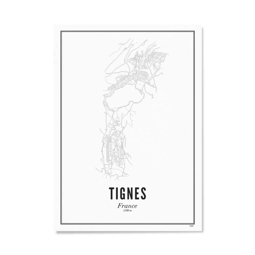 Poster von Tignes - stadt | WIJCK.