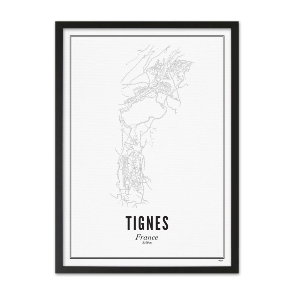 Poster von Tignes - stadt | WIJCK.