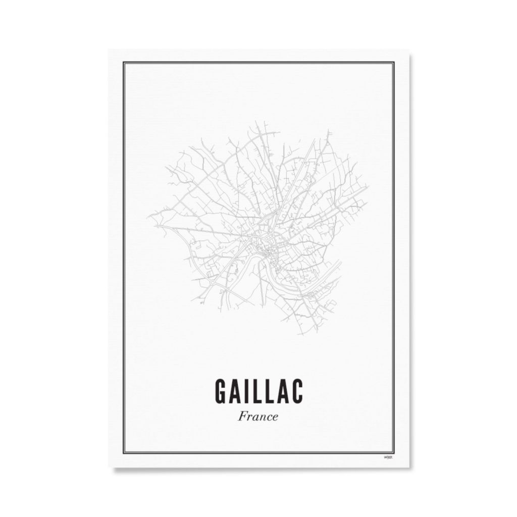 Poster van Gaillac - Stad | WIJCK. 