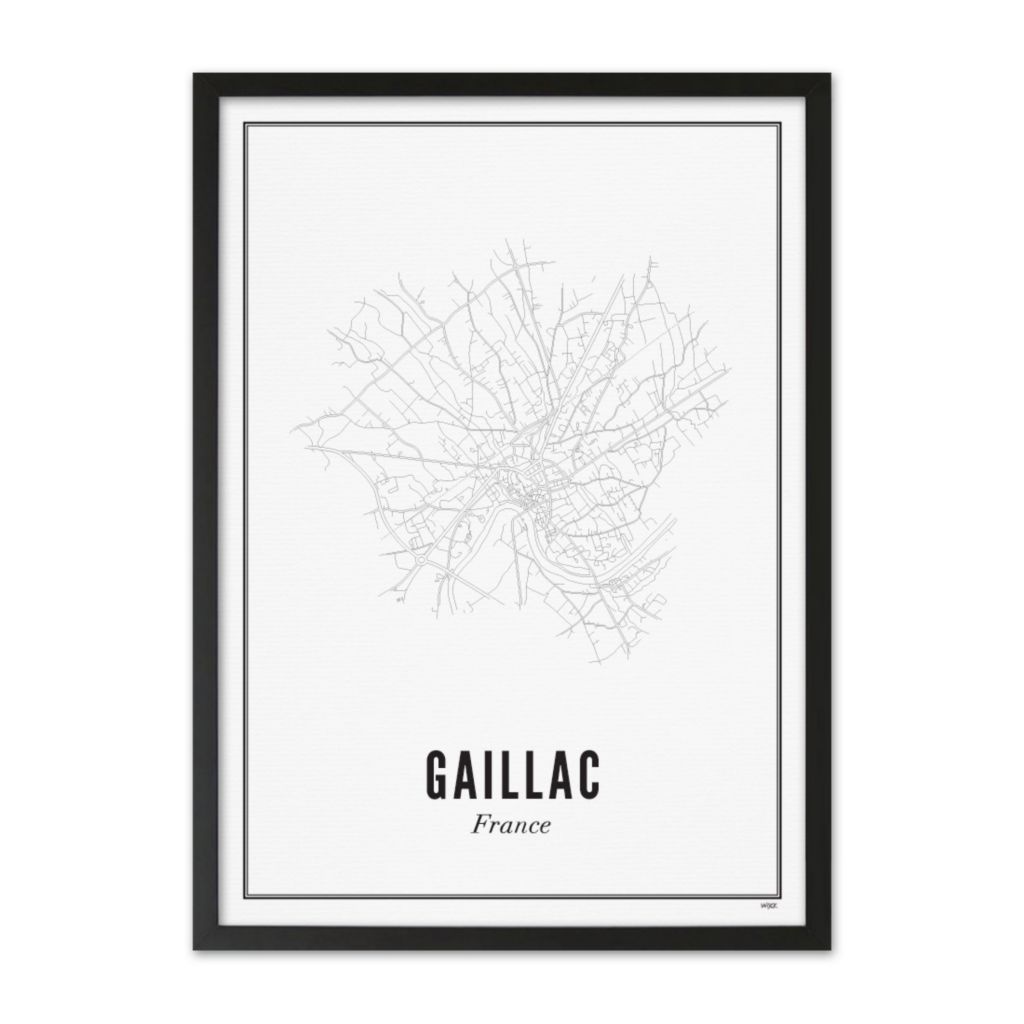 Poster van Gaillac - Stad | WIJCK. 