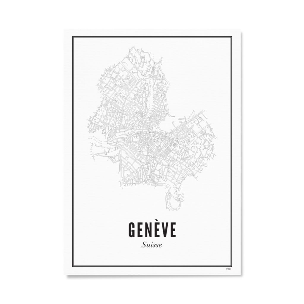 Poster van Genève - Stad | WIJCK. 