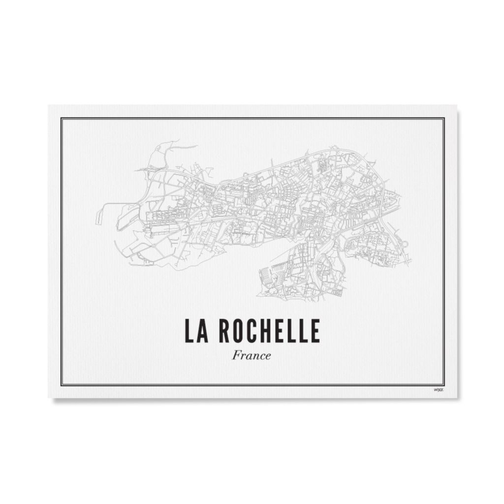 Poster van La Rochelle - Stad | WIJCK. 