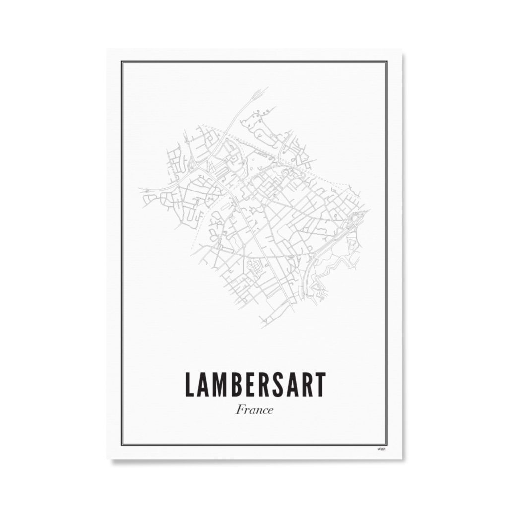 Poster van Lambersart - Stad | WIJCK. 