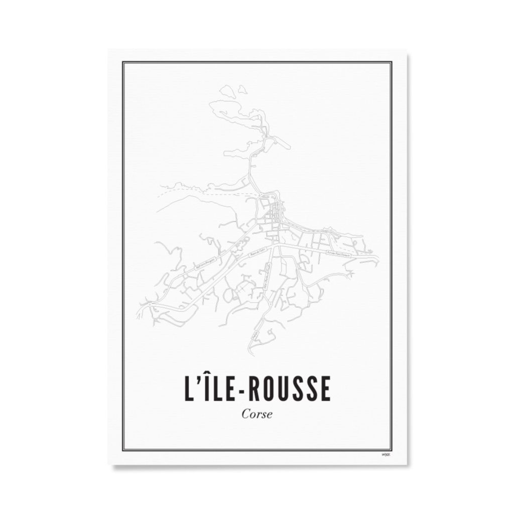 Poster van L’Ile Rousse - Stad | WIJCK. 