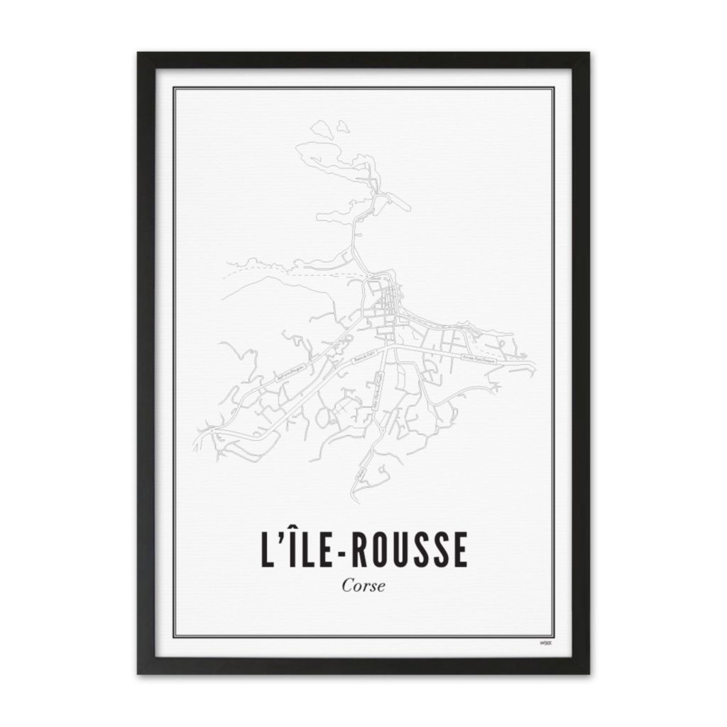 Poster van L’Ile Rousse - Stad | WIJCK. 