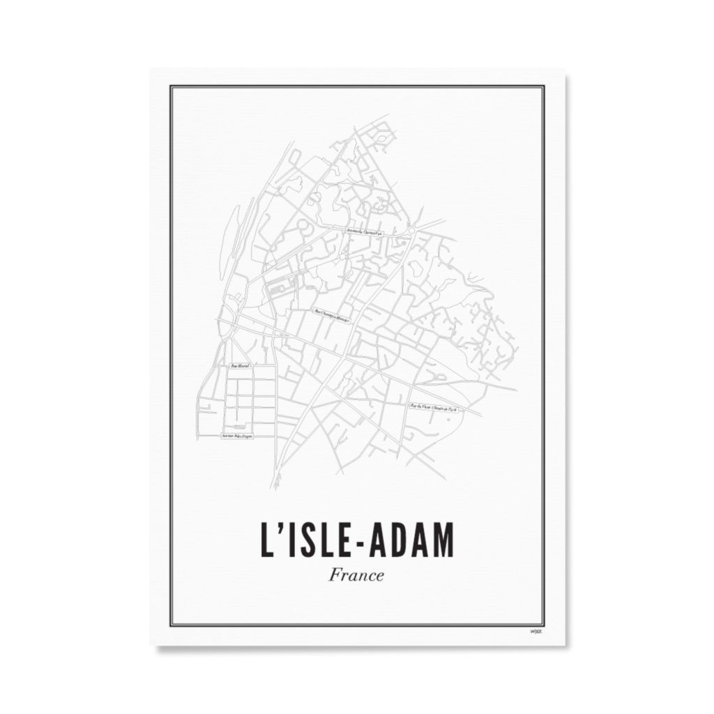 Poster von L’Isle Adam - Stad | WIJCK.