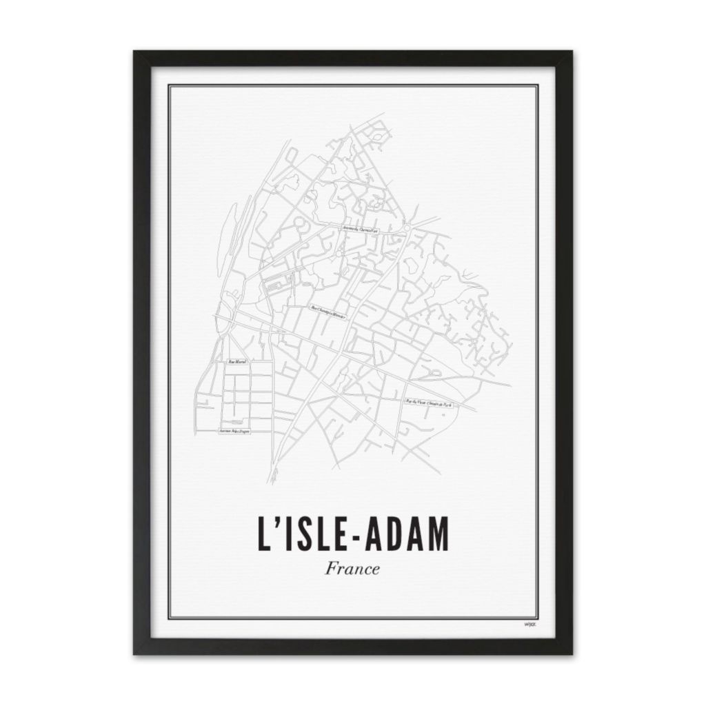 Poster von L’Isle Adam - Stad | WIJCK.