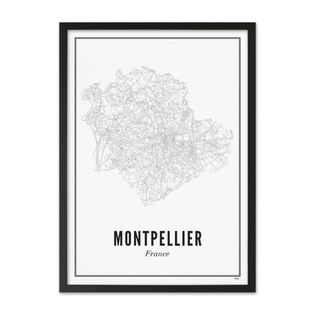 Poster von Montpellier - Stadt | WIJCK.