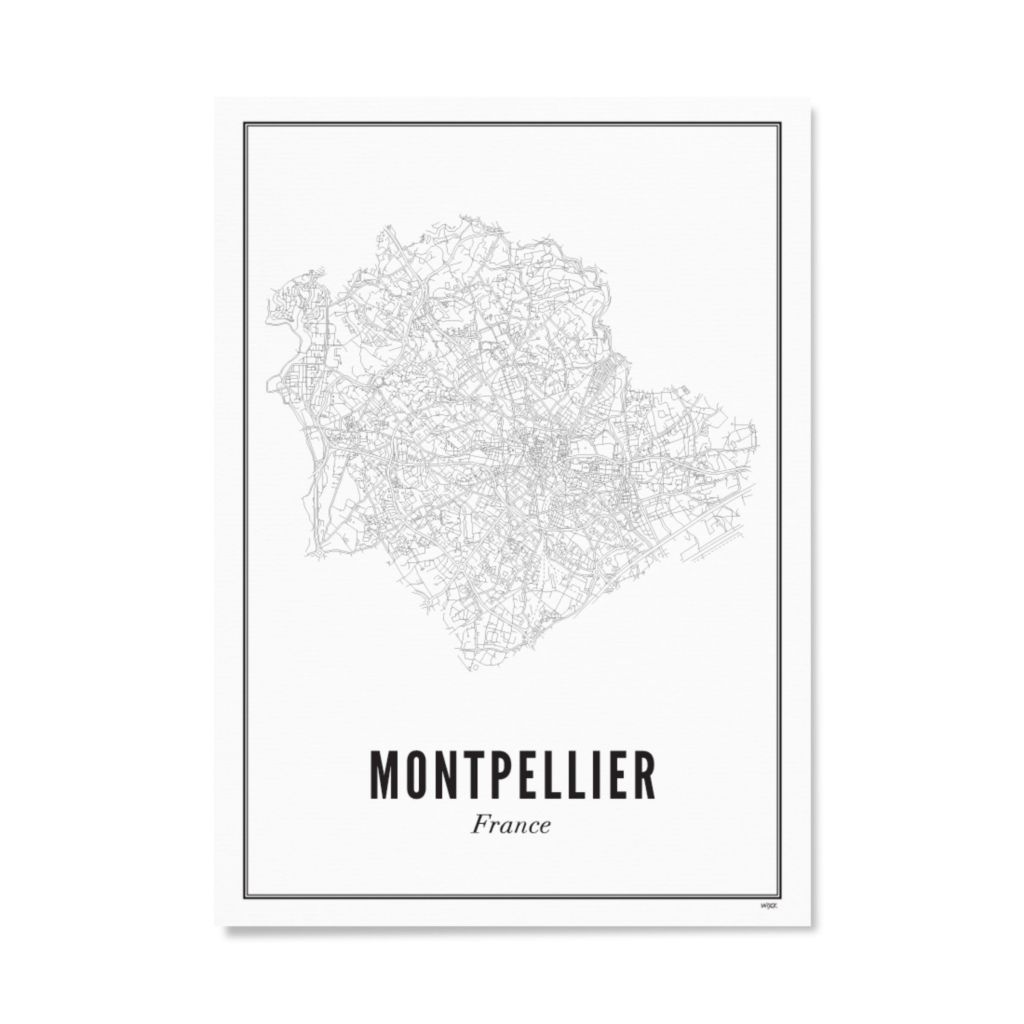 Poster von Montpellier - Stadt | WIJCK.