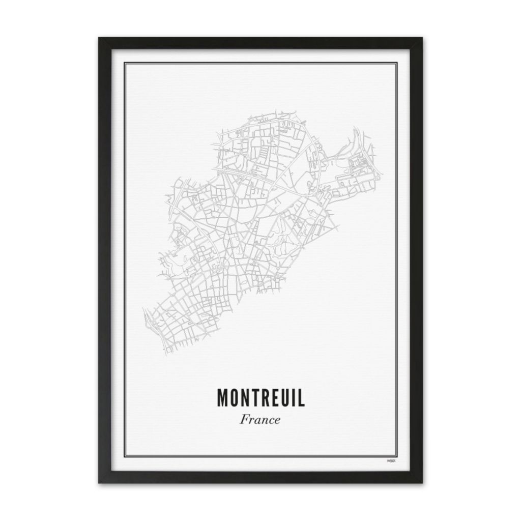 Poster van Montreuil - Stad | WIJCK. 