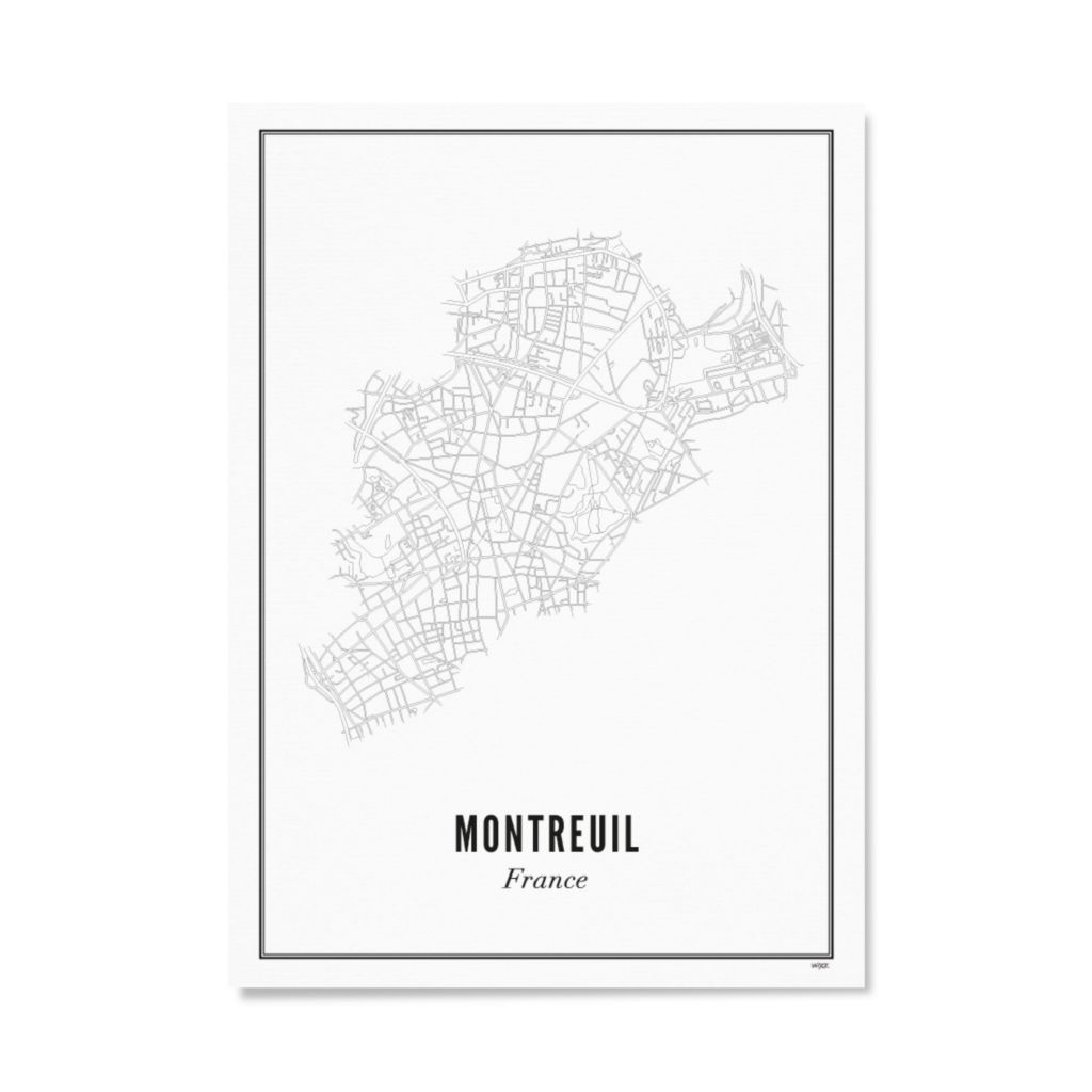 Poster van Montreuil - Stad | WIJCK. 