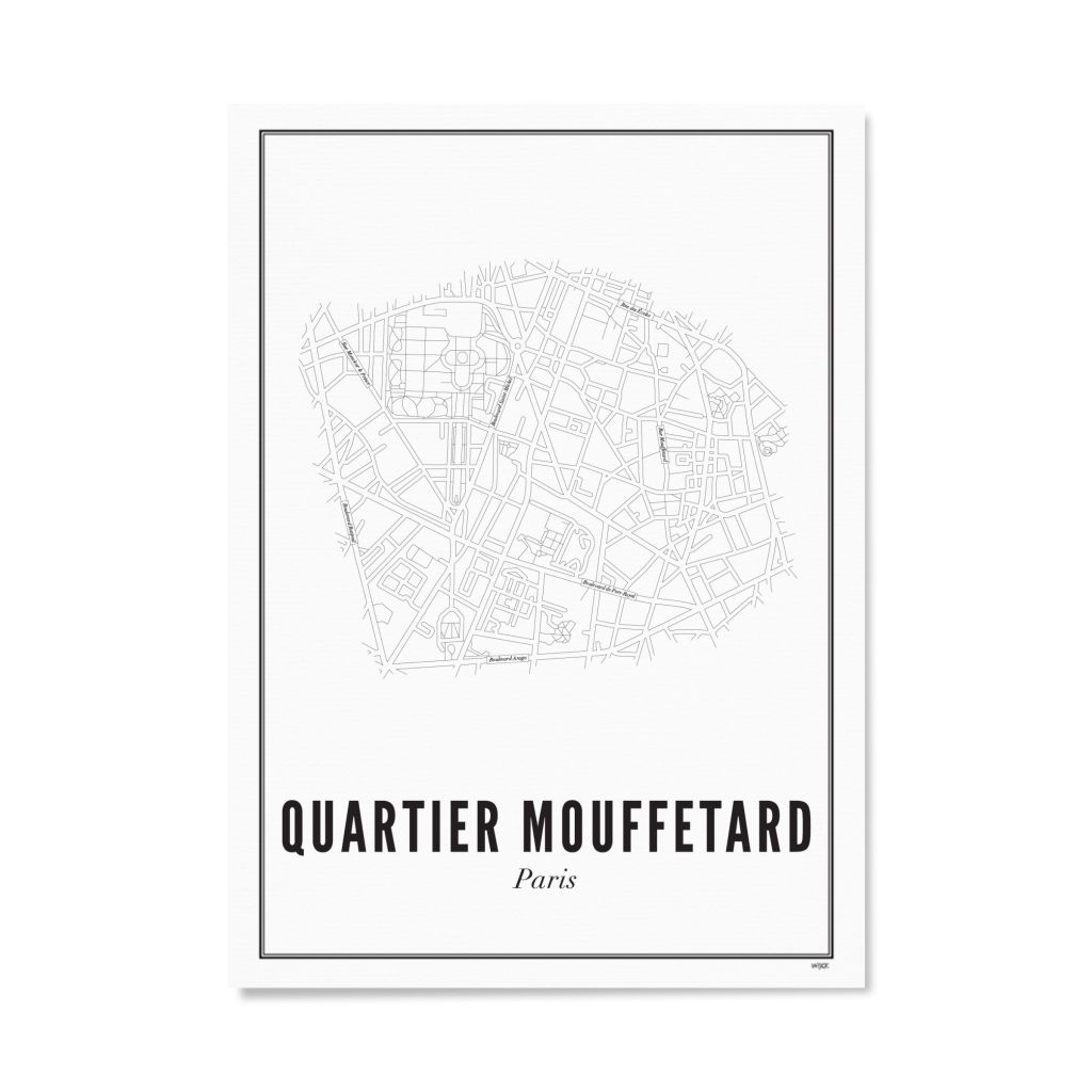 Poster von Paris - Mouffetard | WIJCK.