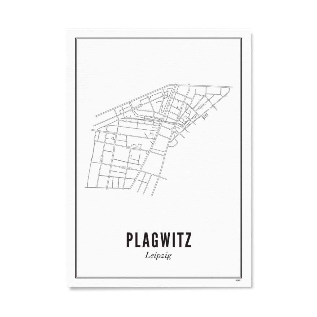 Poster van Leipzig - Plagwitz | WIJCK. 