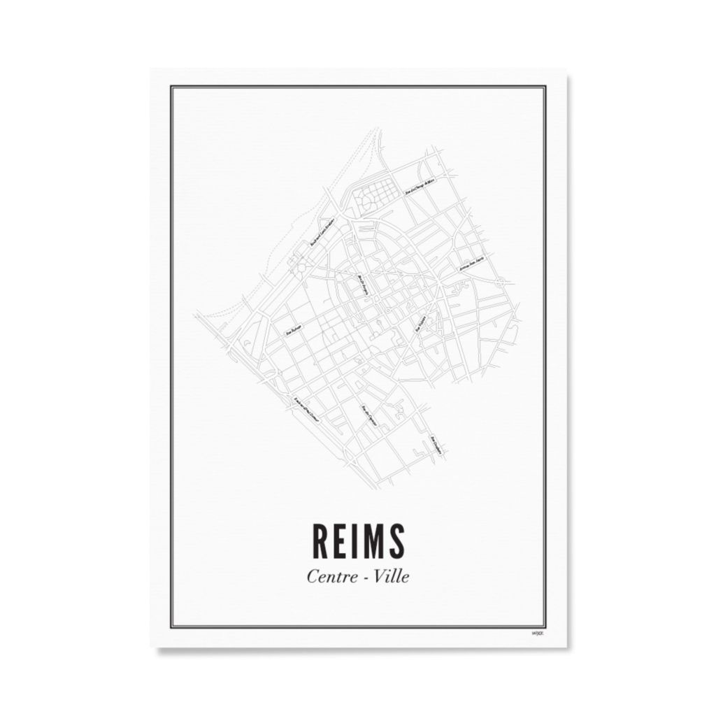 Poster von Reims - Centre | WIJCK.