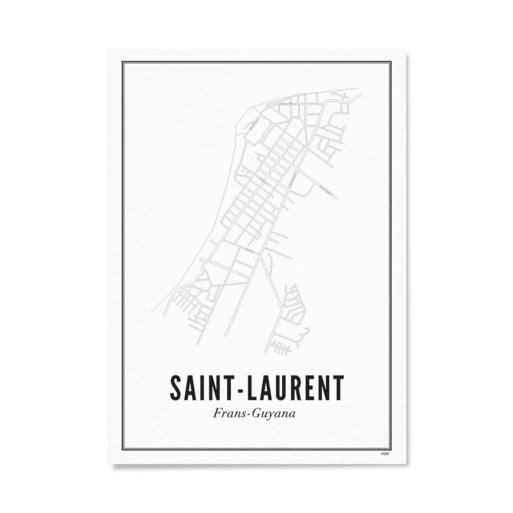 Poster von Saint-Laurent - Stadt | WIJCK.