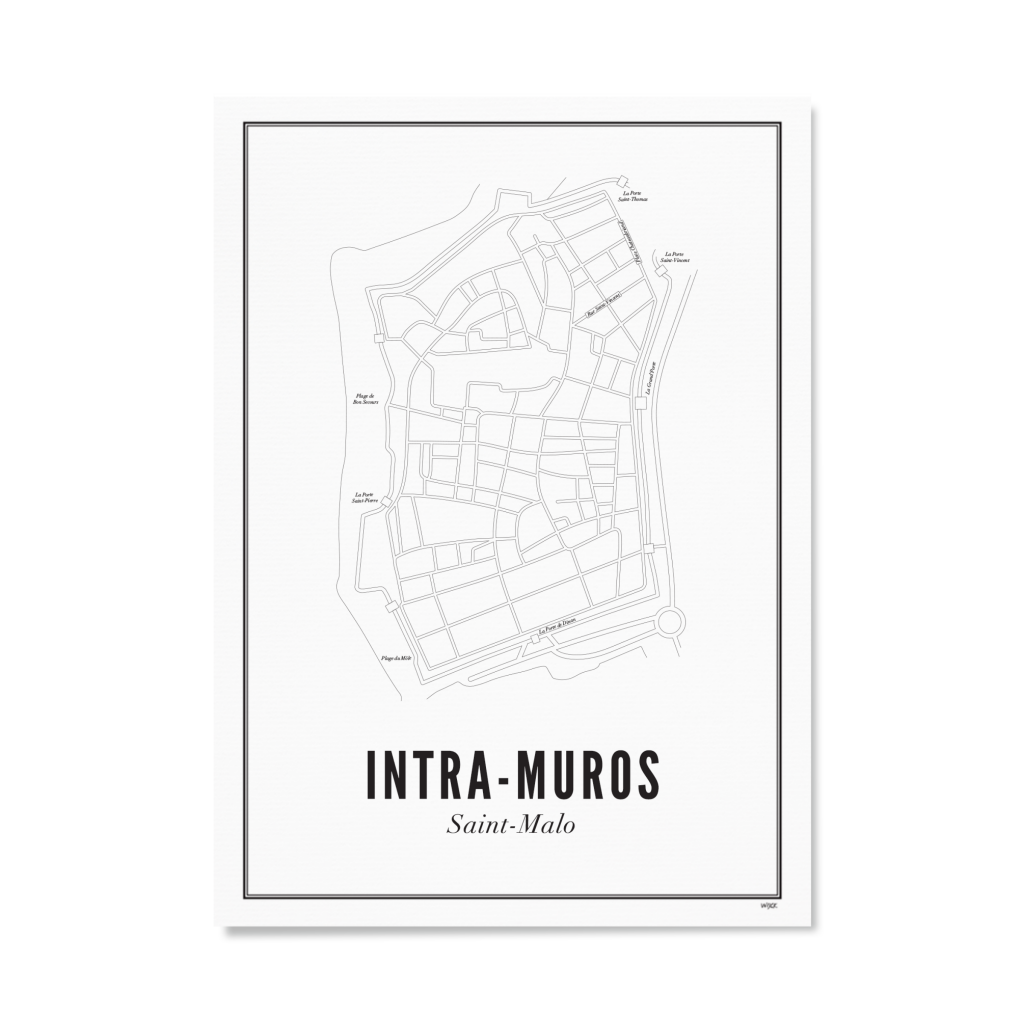 Poster of Saint Malo - Intra-Muros | WIJCK.