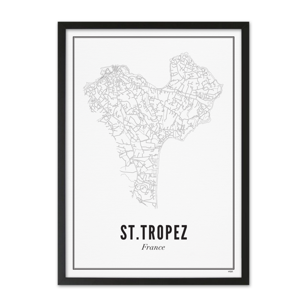 Poster of St.Tropez - City | WIJCK.