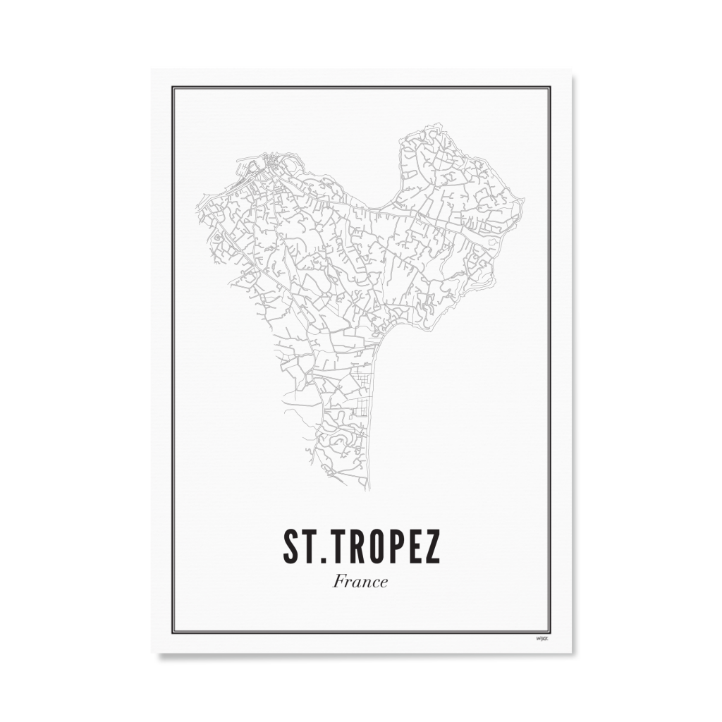 Poster of St.Tropez - City | WIJCK.