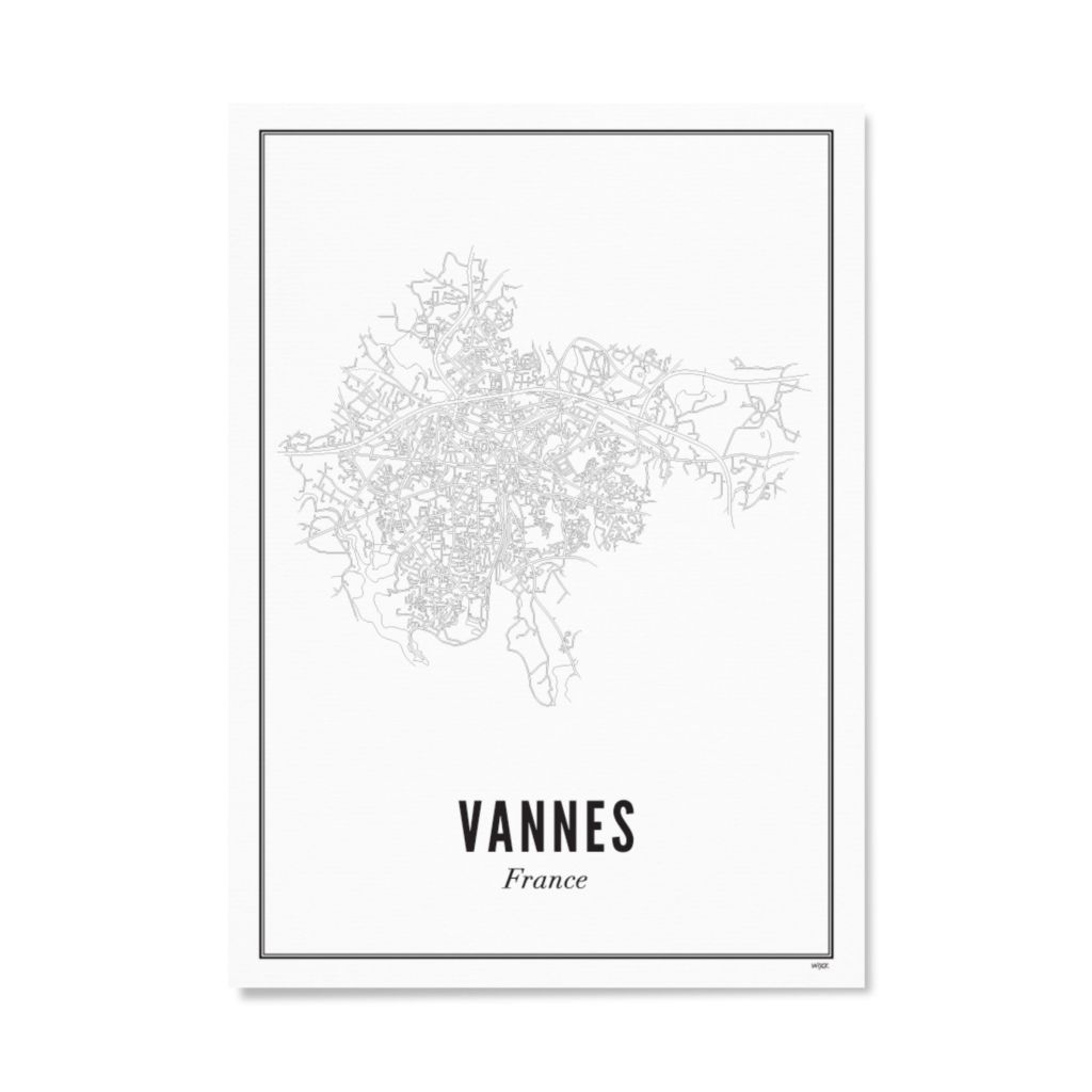 Poster van Vannes - Stad | WIJCK. 