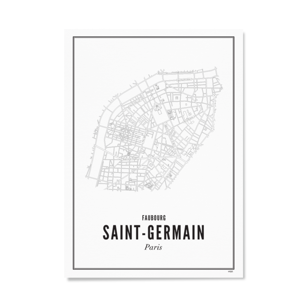 Poster van Parijs - Faubourg Saint-Germain | WIJCK. 