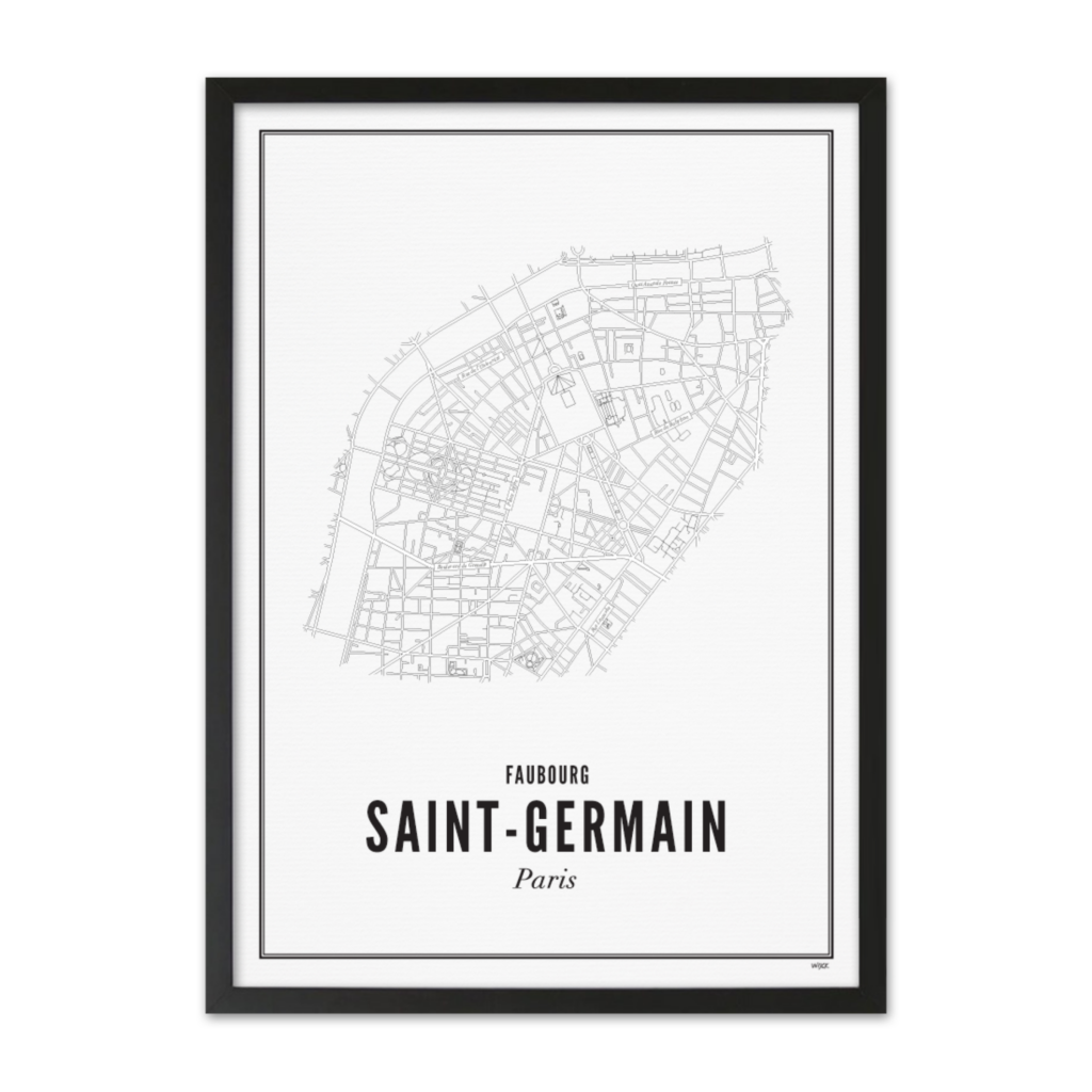 Poster van Parijs - Faubourg Saint-Germain | WIJCK. 