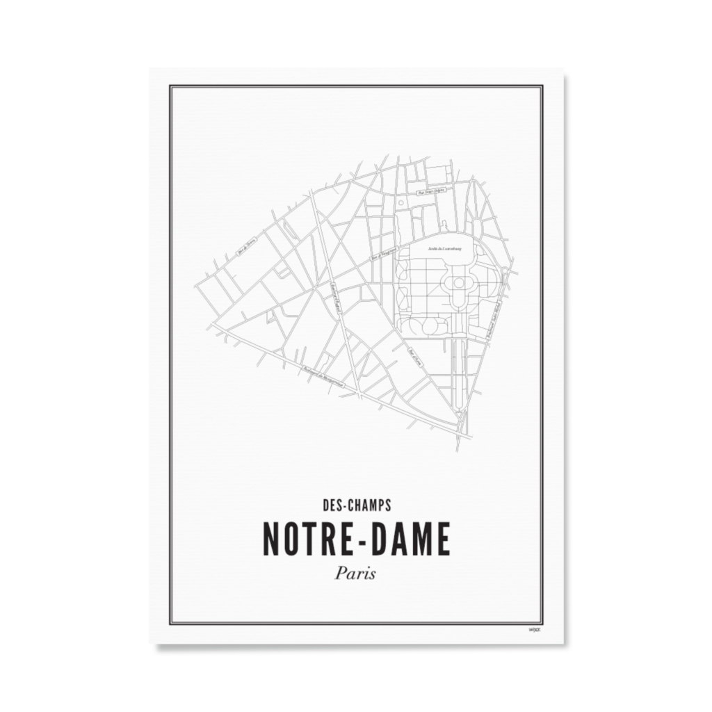 Poster von Paris - Notre-Dame-des-Champs | WIJCK.