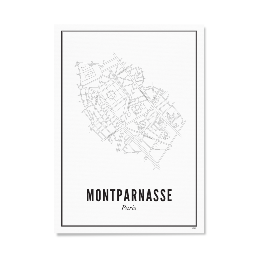 Poster von Paris - Montparnasse | WIJCK.