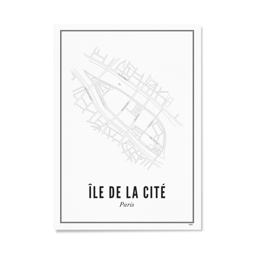 Poster of Paris - Île de la cité | WIJCK.