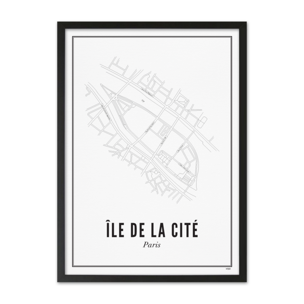 Poster of Paris - Île de la cité | WIJCK.