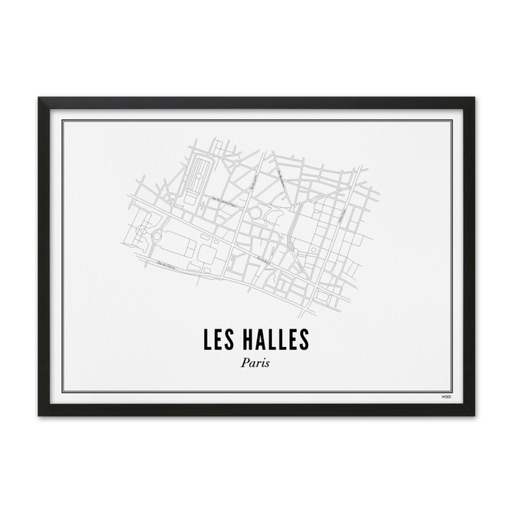 Poster van Parijs - Les Halles | WIJCK. 