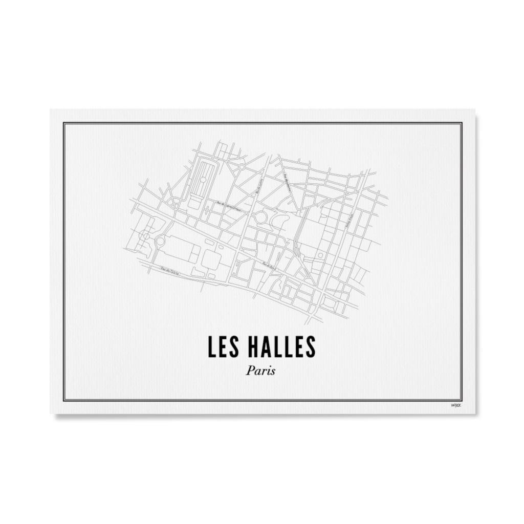 Poster van Parijs - Les Halles | WIJCK. 