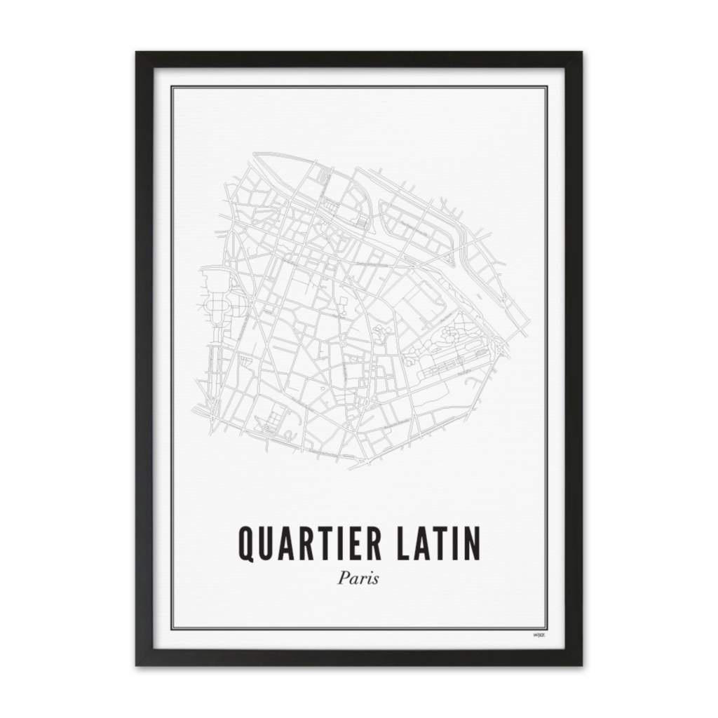 Poster of Paris - Quartier Latin | WIJCK.