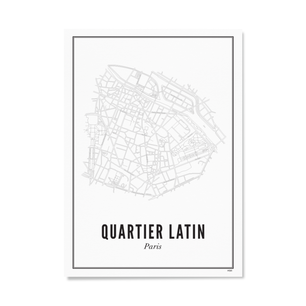 Poster of Paris - Quartier Latin | WIJCK.