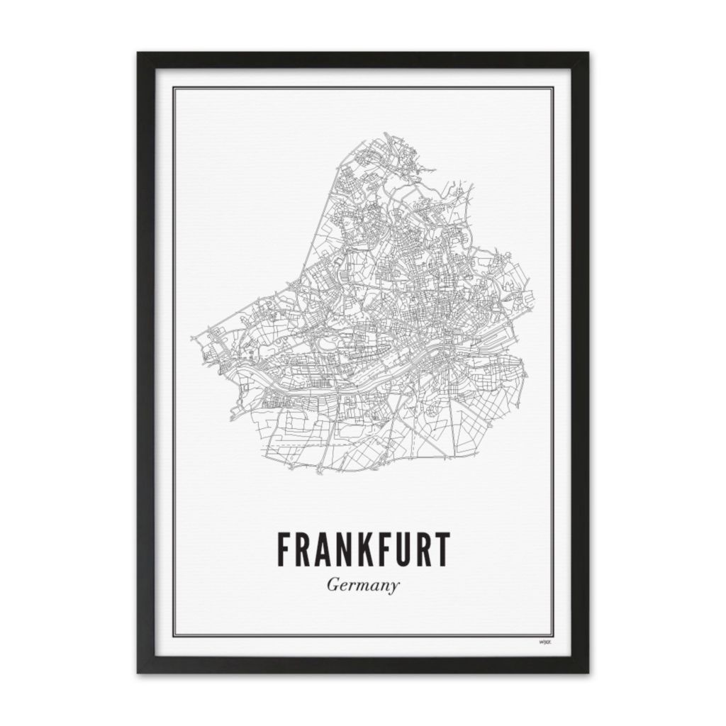 Poster van Frankfurt - Stad | WIJCK. 
