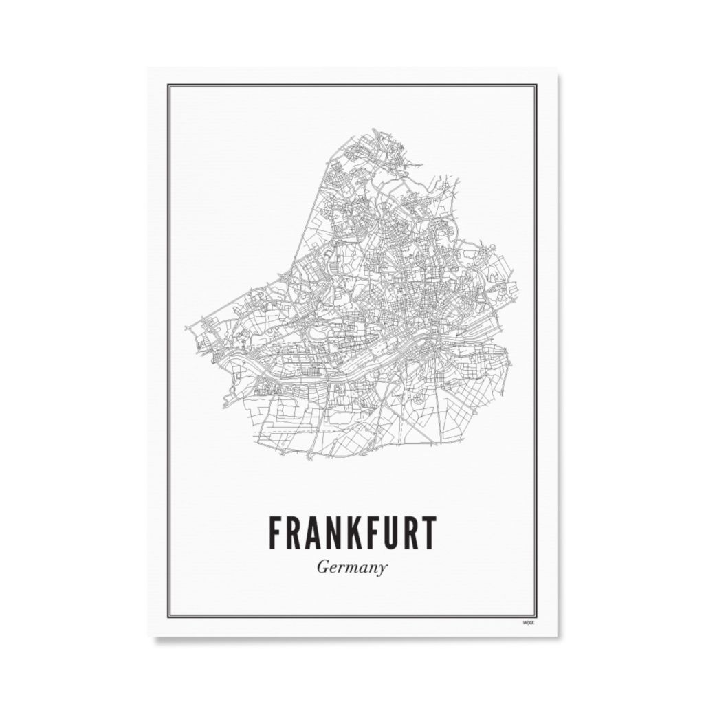Poster van Frankfurt - Stad | WIJCK. 