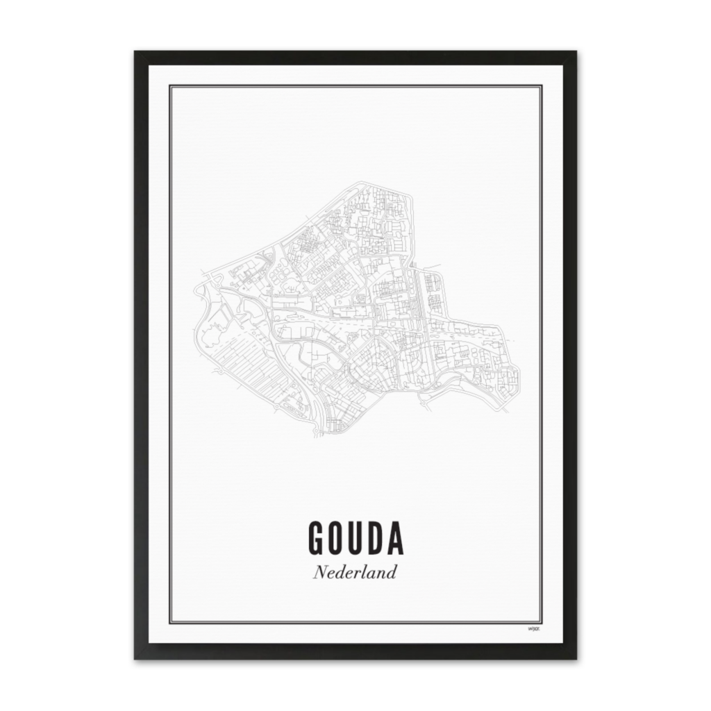 Poster von Gouda - Stadt | WIJCK.