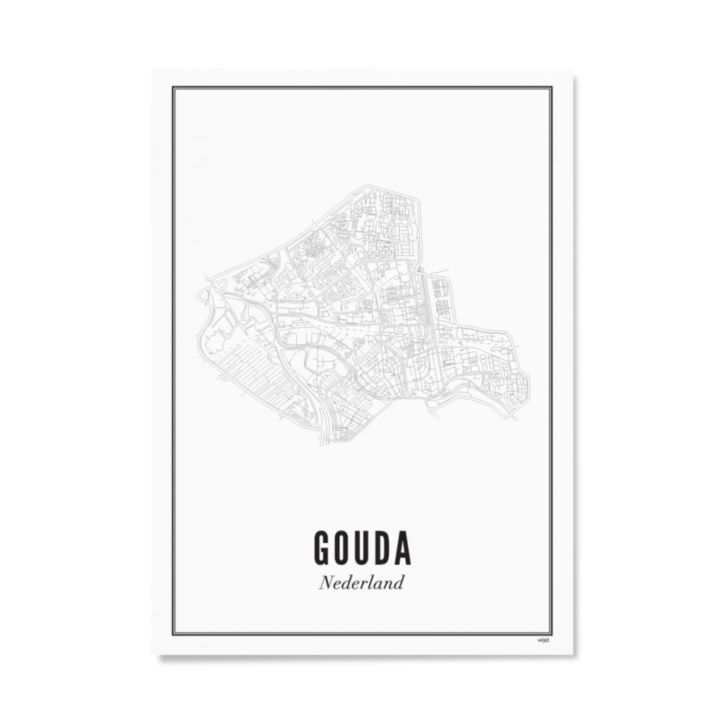 Poster von Gouda - Stadt | WIJCK.