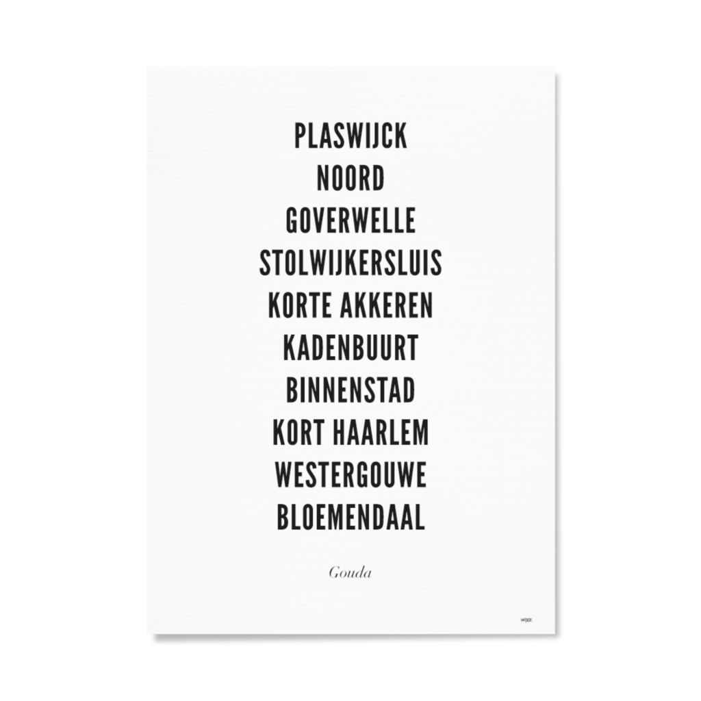Poster of Gouda - City | WIJCK.