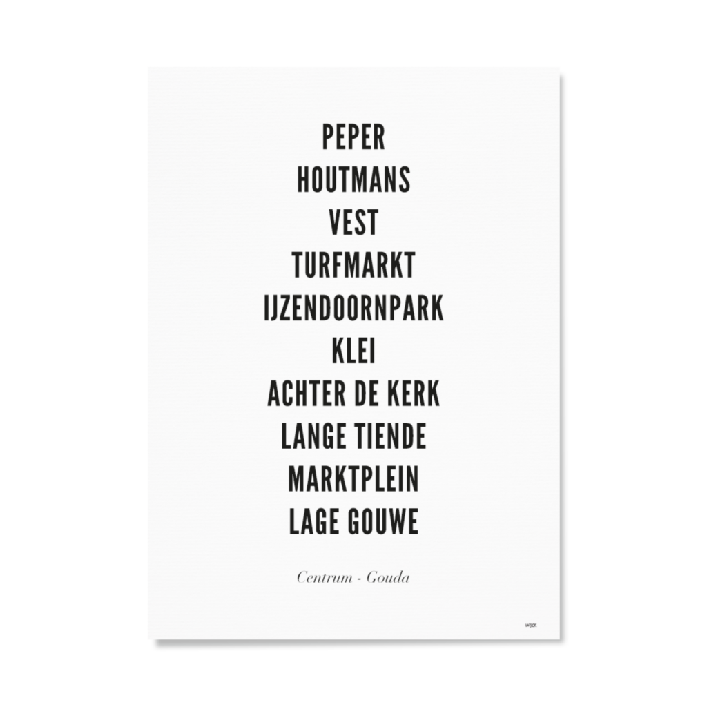 Poster von Gouda - Zentrum | WIJCK.