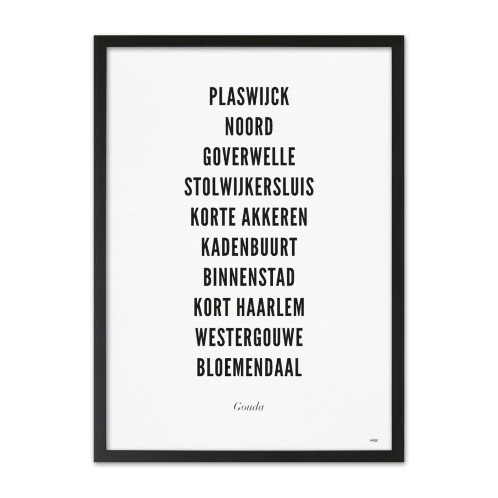 Poster of Gouda - City | WIJCK.