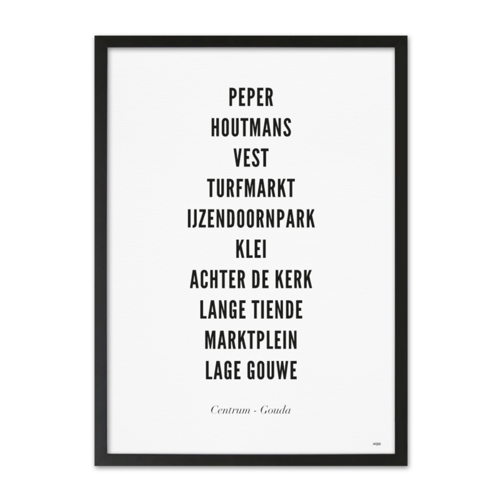 Poster von Gouda - Zentrum | WIJCK.