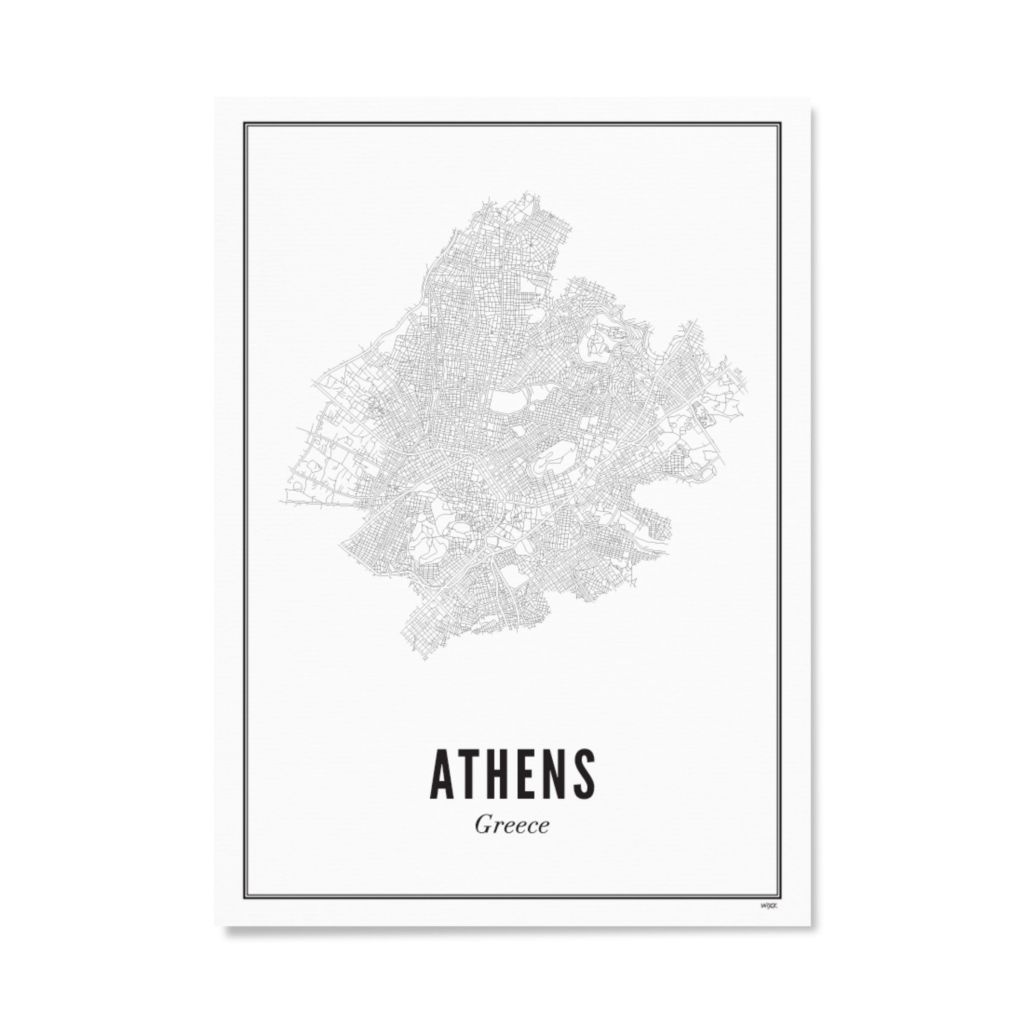 Poster van Athene - Stad | WIJCK. 