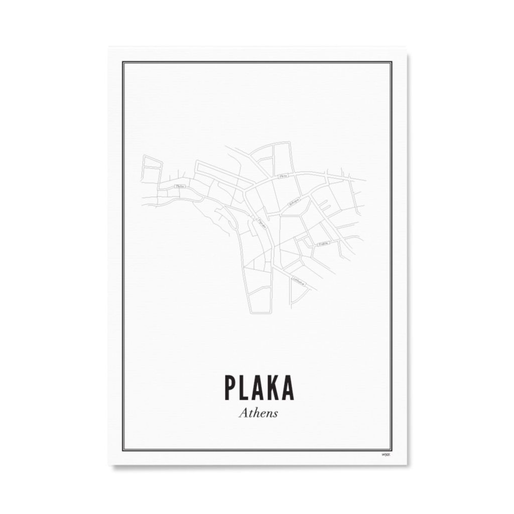 Poster of Greece - Plaka | WIJCK.