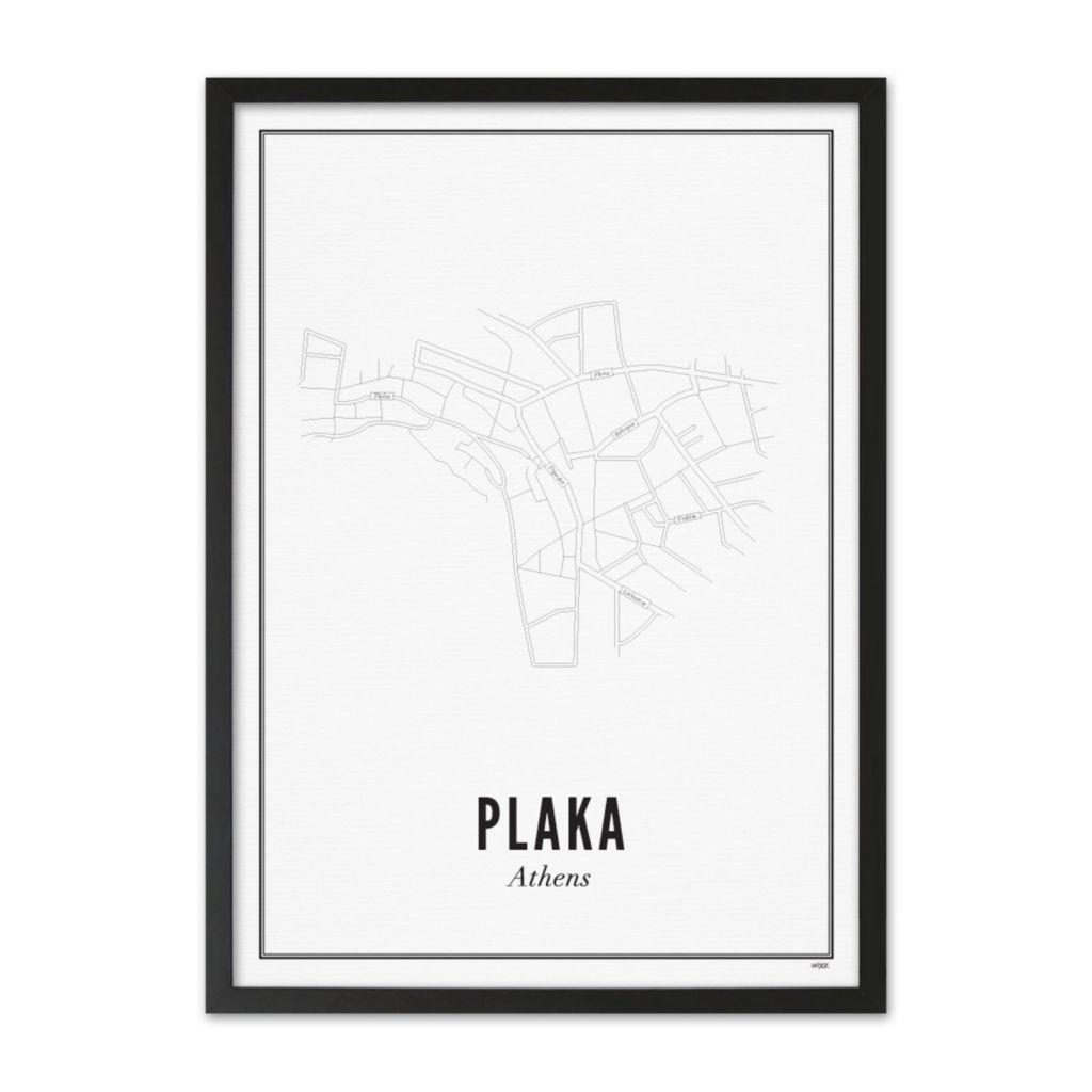 Poster of Greece - Plaka | WIJCK.