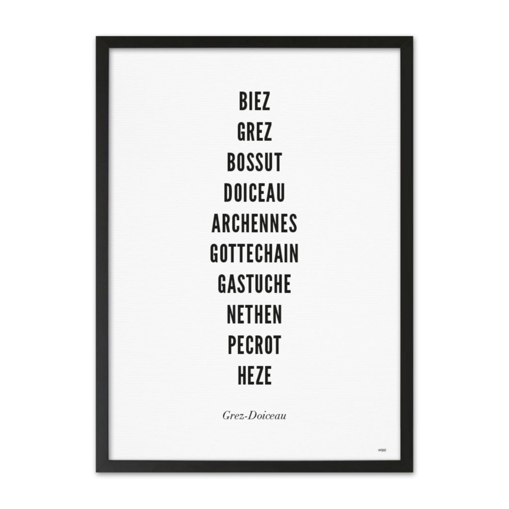 Poster van Grez-Doiceau - Stad | WIJCK. 